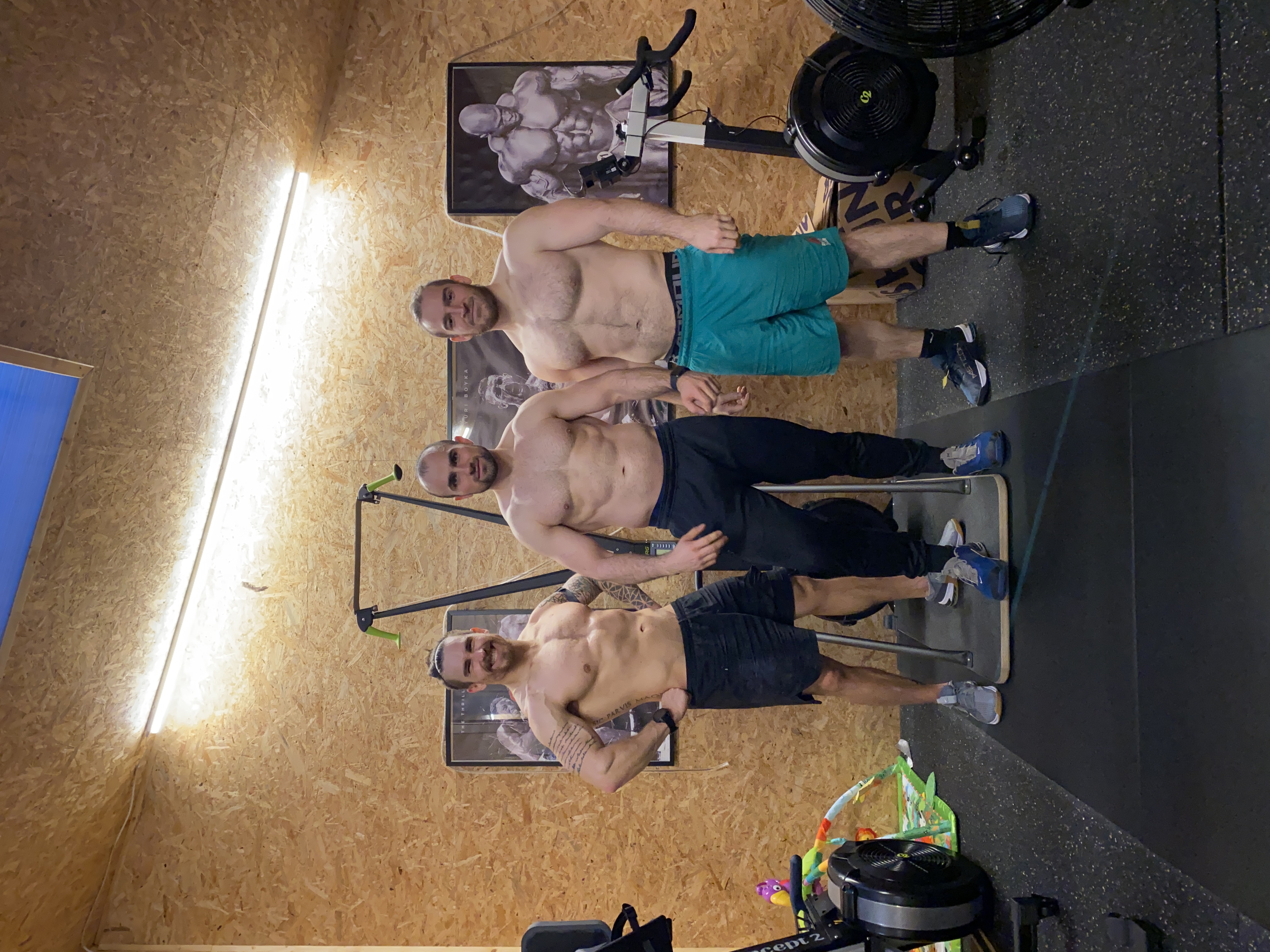Domi, Marvin & Felix — nach dem Training